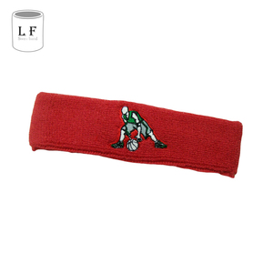 OEM Designed Thin Breathable <b>Stretch</b> Sport and Game Headband with Dry Grip Damping and Embroidery - Product Image 2