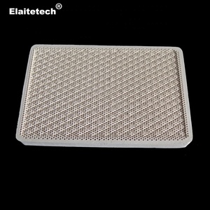 A raggi infrarossi a nido d'ape in ceramica bruciatore di foglio/brucia piastra per barbecue 132x92x13mm