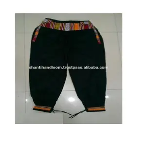 Pantalones Harem Nepali negros, venta al por mayor