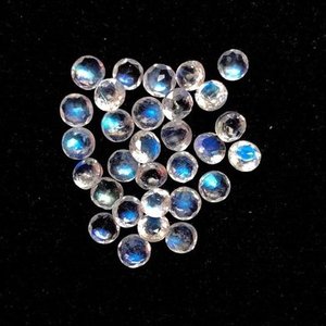 3.5mm naturel arc-en-ciel pierre de lune à facettes ronde lâche gros pierres précieuses boutique en ligne maintenant à prix d'usine pierres fournisseur boutique - Product Image 1