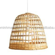 Pantallas de mimbre de bambú tejidas a mano de estilo de granja escandinavo tradicional rústico costero - Product Image 3