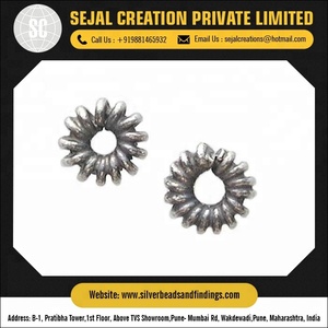 Perles en vrac en argent B180 pour la fabrication de bijoux en métal, vente en gros - Product Image 3