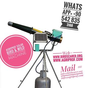 Espantapájaros, ahuyentador de pájaros, repelente de pájaros, Cañón de espantapájaros de pájaros, Panel Solar - Product Image 2