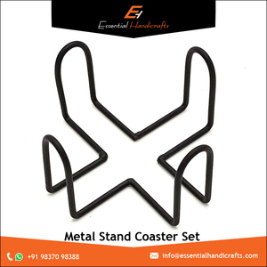 Superbe ensemble de 4 sous-verres en bois au design en métal pour table à manger, tapis pour maison, restaurant, hôtel, accessoire de décoration de table - Product Image 5