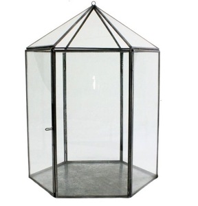 กล่อง Terrarium เหล็กสำหรับจัดเก็บบนโต๊ะอาหารในบ้านและสำนักงานดีไซน์คลาสสิก - Product Image 1