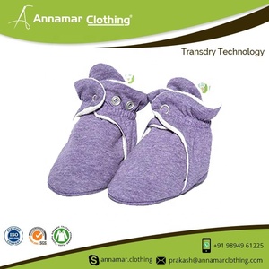 Organic Cotton Baby Booties Supplier - Baby Booties Cotton Fabric New Born Baby Booties For Outdoor - Product Image 4