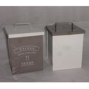 ตกแต่งรูปทรงสี่เหลี่ยมที่มีคุณภาพสูงโลหะดีบุกกล่องภาชนะกระป๋องชุด3 - Product Image 3