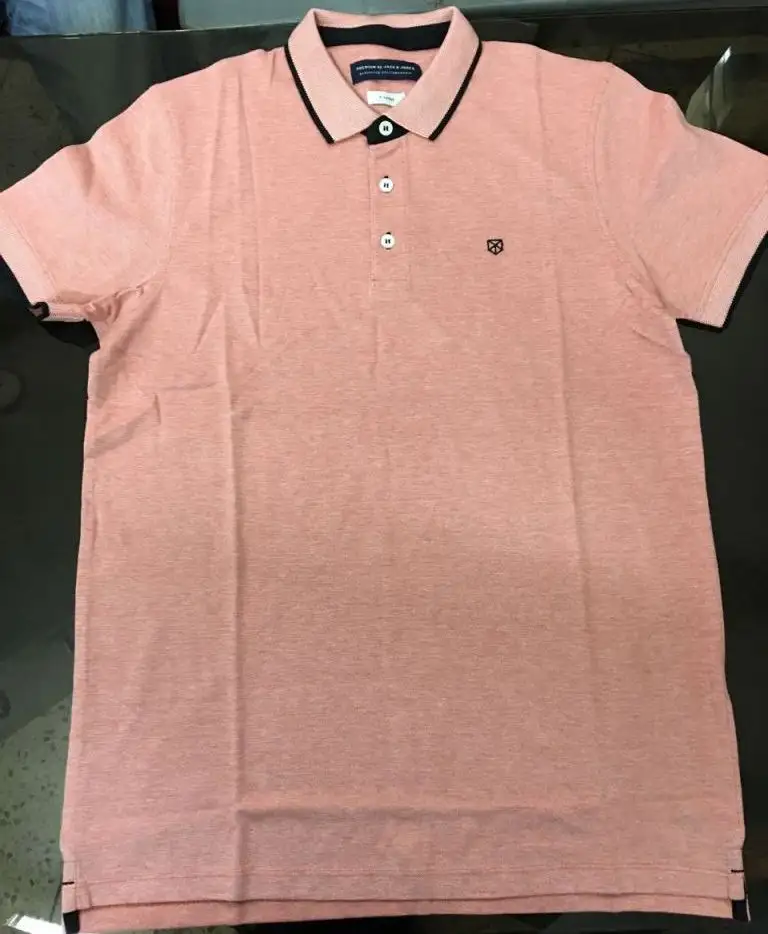 Ropa de marca bienes excedentes hecho en Bangladesh para hombre en camisa de Polo