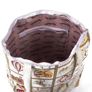 Bolsa de playa auténtica, blanca, con motivos de Turquía - Product Image 2