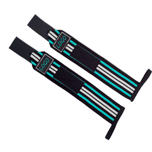 Venta caliente Unisex cómodo antideslizante ajustable para muñequeras de cierre caucho Natural y PVC para Fitness levantamiento de pesas - Product Image 3