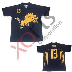 Chaquetas de Jersey de béisbol en blanco cosidas personalizadas de malla negra con león dorado y estrella Vintage para niños, ropa deportiva con estampado liso para jóvenes - Product Image 1