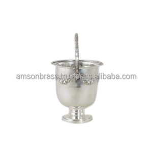 Seau à glace plaqué nickel avec couvercle, produit de Bar, Vintage, de meilleure qualité, nouveau produit - Product Image 5