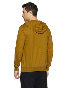 Wholesale Fashion Heavy <b>Fleece</b> Men's Sportswear <b>Hoodies</b> with Two-Panel Embroidered Knit Hood - Product Image 3