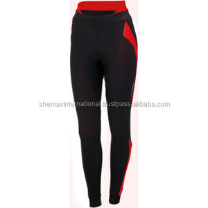 Shemax 2023 Top Qualité Vente Chaude Personnalisé En Gros Femmes Taille Collants Collants De Cyclisme Noir Rouge - Product Image 1