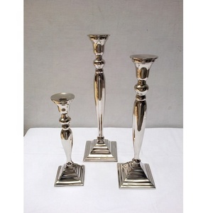 Bougeoir de pilier en aluminium de vente chaude pour la décoration et la décoration de maison de Noël de mariage - Product Image 5