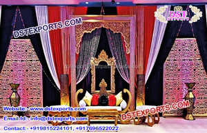 FONDO DE VELA Floral para boda, Marco trasero de escenario exclusivo de Indo canadiense, hermoso para pared, para bodas - Product Image 6