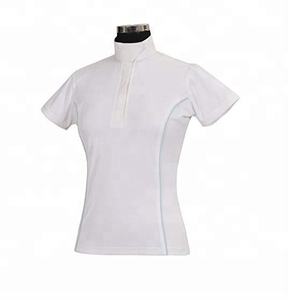 Shemax 2023 de calidad superior Venta caliente de encargo al por mayor de equitación de manga corta Show Shirt - Product Image 1