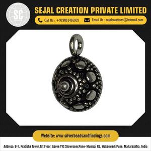 Abalorio de Plata de Ley 925 para hacer joyas colgantes, estilo bonito, patrón de flecha, piedra de platino dorado, opción de regalo de bajo precio - Product Image 3