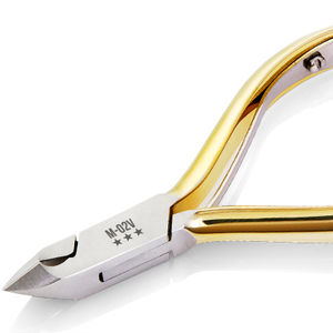 NGHIA N-02G pince à cuticules professionnelle en acier inoxydable fini or Outil d'application des ongles de qualité supérieure pour ensemble de manucure et de pédicure - Product Image 1