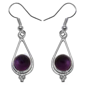 Vibrant doux 925 bijoux de mariage de luxe en argent Sterling fait à la main améthyste taille brillante violet pierre précieuse diamant perle cadeau de fête - Product Image 1