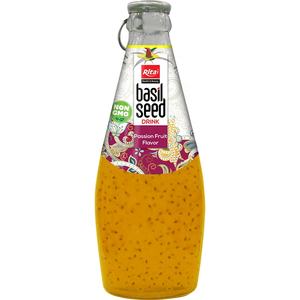 Asie du sud Original 100% Pure 290ml Bouteille en verre sans sucre ajouté Cocktail Saveur Basilic Seed Fruit Vegetable Juice Premium Shelf - Product Image 2