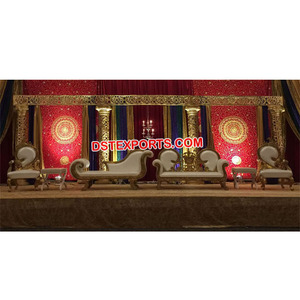 Musulmán Nikah etapa decoración última boda escenario para venta boda musulmana Walima etapa Decoración - Product Image 1