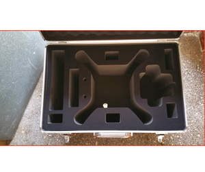 Estuche de Aluminio para <span class=keywords><strong>DJI</strong></span> <span class=keywords><strong>Phantom</strong></span> 3, Estuche Profesional de Aluminio EVA Rígido con Cierre de Llave, Caja para Dron FPV, Estuche para Herramientas de Quadcopter - Product Image 5