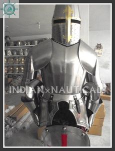 Traje de armadura de cruzado de caballero Medieval, armadura de cuerpo completo con soporte para decoración de proveedor líder - Product Image 3