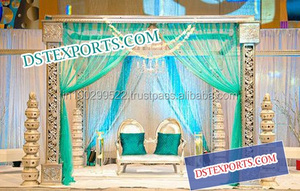 Conjunto de Mandap de madera para boda hindú, Mandap de madera hecho a mano, pilar de madera, Mandap de boda - Product Image 3