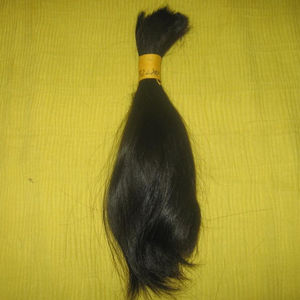 100% Cabellos crudos a granel indios sin procesar Cabello humano a granel Remy de buena calidad. El mejor cabello humano crudo - Product Image 1