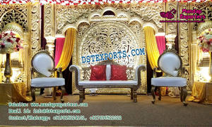 Décor de scène de mariage en Fiber de cristal, 1 pièce, décoration de scène de Style bollyden, animé musulman asiatique - Product Image 5