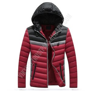 เสื้อแจ็คเก็ตบับเบิ้ลของผู้ชาย,มาใหม่แจ็คเก็ตมีฮู้ดแนวลำลองผ้าคอตตอนให้ความอบอุ่นฤดูหนาว - Product Image 3