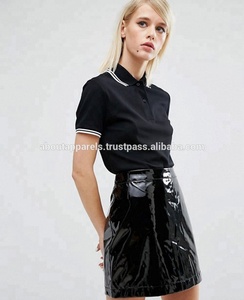 Ropa deportiva de poliéster 100% de alta calidad para mujer, camisa de Golf con cremallera de manga larga, diseño de Polo liso transpirable, ropa corta con estampado de logotipo - Product Image 4