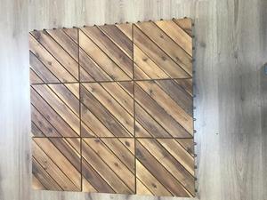 กระเบื้องไม้อะคาเซียแบบพับเก็บได้ทนทานทันสมัยสำหรับลานกลางแจ้งและสวนรับประทานอาหารเฟอร์นิเจอร์ชุดเฟอร์นิเจอร์โมเดล DT-DE01 - Product Image 3