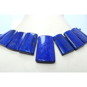Lapis lazuli fantaisie forme lisse collier de pierres précieuses fabrication de bijoux qualité étonnante naturelle - Product Image 2