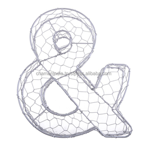 Marco de Alambre de Hierro con Forma de Alfabeto para Suculentas - Product Image 1