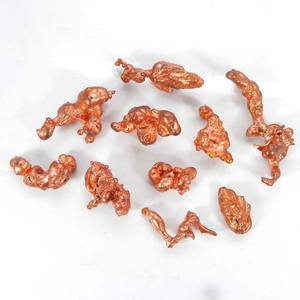 10 Uds 78,05 Gms piedra preciosa de cobre nativa de color rosa Natural forma libre desigual para fabricación de joyas de plata tratamiento pulido - Product Image 1