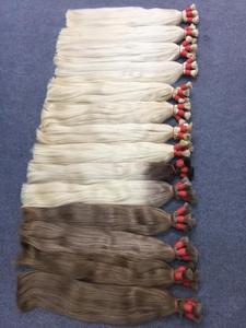 ผมต่อแบบชาวเวียดนามสีบลอนด์เรมี่แท้100% เส้นผมตรงทำจากหนังศีรษะสำหรับต่อผม1B - Product Image 5