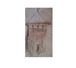 Haut petit macramé tenture murale luxe fait à la main tissu décor maison Boho Art déco INS 4mm grande Table grossiste fabricant - Product Image 1