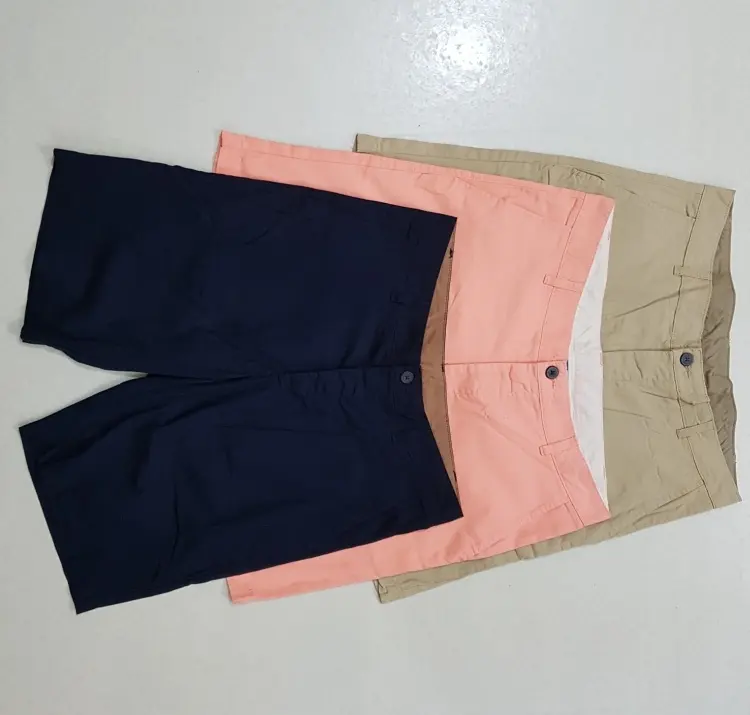 Bangladesh Stock Lot/Shipment Cancel/Surplus 100% Export Quality Mixed Material Men der Twill Bermuda Shorts Designed in 2018