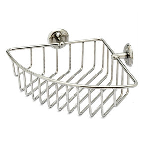 Caddy de stockage en métal d'acier inoxydable pour la salle de bains et la cuisine pour l'organisation et l'affichage - Product Image 1