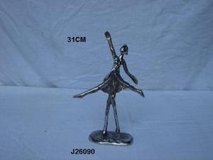 Figuritas de aluminio fundido con acabado pulido de espejo Esculturas de metal elegantes para la decoración del hogar para el diseño interior moderno - Product Image 3