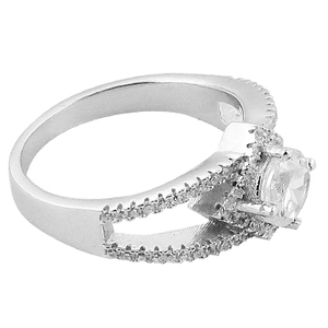 Magnifique Bague Gracieuse en Zircon Cubique Argent 925 Délicat Esthétique Partywear Accessoires Bijoux Pour Femmes - Product Image 2