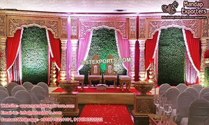 Mariage occidental Pleine Fiber-Sculpté L'étape Belle Couleur Blanche Dernière Conception De Mariage De Concepteur Nouveau Look Scène - Product Image 6