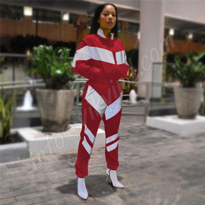 2019 las mujeres de dos piezas conjuntos Pacto trabajo de talle alto cintura alta pantalones chándales Casual mujer conjunto de 2 piezas de pantalones - Product Image 6