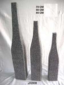 Recién llegado, jarrón largo de mosaico de pernos de acero, otros materiales como latón y cobre, también disponibles, decoración hecha a mano para el hogar - Product Image 5