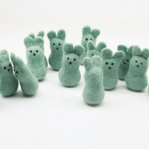 ECS-015 de lana de Nueva Zelanda para mujer, lana de Guinea, fieltro por Artesanías vestidas y con diseño de conejo de fieltro, respetuoso con el medio ambiente, 100% - Product Image 3