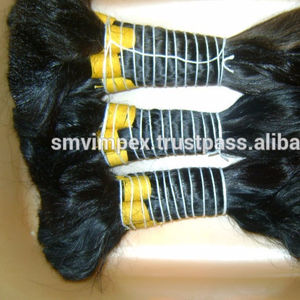 100% ต่อผมมนุษย์บริสุทธิ์เรมี่สำหรับต่อผมมนุษย์แบบไม่ผ่านกระบวนการจัดแนวหนังกำพร้าชาวอินเดียผ้าคู่ฟอกสีและย้อมได้ - Product Image 2