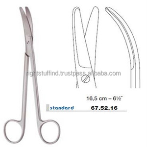 Ciseaux de rhinoplastie Joseph courbés Outils médicaux chirurgicaux en acier inoxydable de haute qualité Instrument - Product Image 1