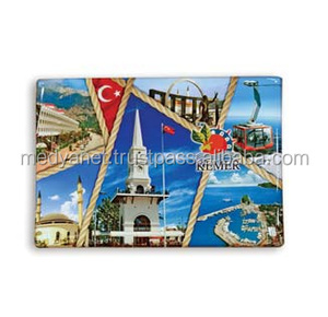 Aimant de réfrigérateur moyen Art déco 3D personnalisé en PVC de haute qualité autocollant époxy magnétique élevé de forme personnalisée - Product Image 2